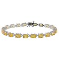 thumbnail image 1 of Bracelet Citrine Jaune 14.75 Carats (ctw) en Argent Sterling, 1 of 4