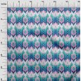 thumbnail image 3 of oneOone Georgette Viscose Medium Blue Fabric Flame Stitch Sewing Craft Projects Fabric Prints By Yard 42 Inch Wide, 3 of 4