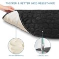 thumbnail image 4 of Non-Slip Memory Foam Bath Mat, Absorbent Machine Washable Bathroom Rug, Shower Mat for Bathroom, 40 x 60cm, Black, 4 of 6