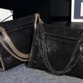 thumbnail image 3 of kurtrusly 1/2/3 Wide Application Convenient And Practical Chain Handbag For Women - Foldable Shoulder Bag Fashion PU Chain Shoulder Bag silvery 1 Pc, 3 of 6