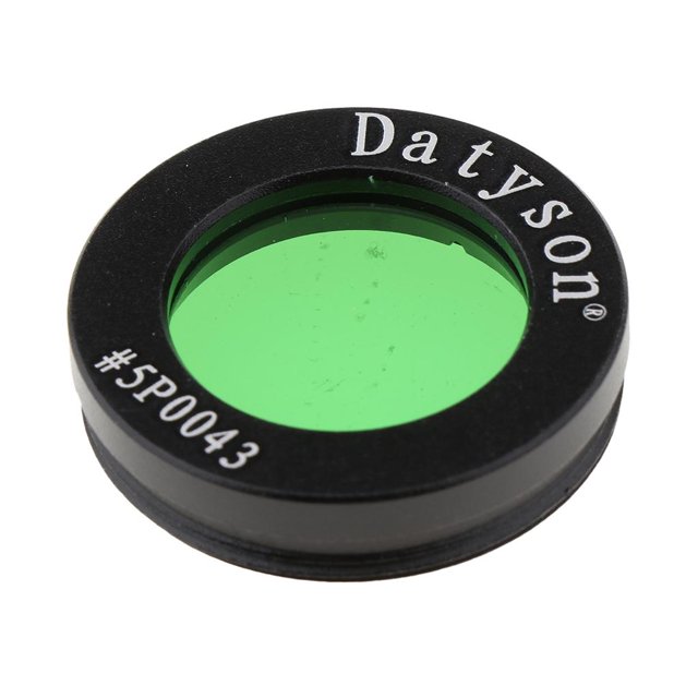funtasica 1.25inch Moon Planetary Filter, Green Glass Lens Transmission Cuts Glare & Light