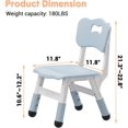 thumbnail image 1 of OUYAWEI 2 Pack 3-Level Height Adjustable Child Chair Non-Slip Pads 180 Lbs Plastic Nursery Light Gray Home Classroom, 1 of 8