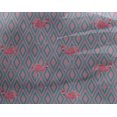 thumbnail image 4 of oneOone Georgette Viscose Fabric Geometric & Flamingo Bird Printed Fabric 1 Yard 42 Inch Wide, 4 of 4