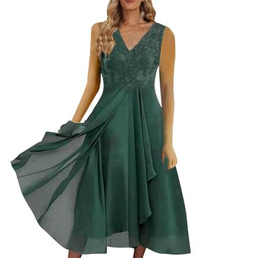 adviicd Robes d'Été pour Femmes 2024 Robe Longue Fluide Sans Manches à Col Halter Imprimé Floral Vert,TTTG