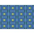 thumbnail image 1 of Ahgly Company Tapis Rectangulaire Lavable en Machine Intérieur Transitionnel Bleu Saphir, 6 Pieds x 9 Pieds, 1 of 7