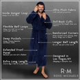 thumbnail image 4 of Mens Luxury Robe Hooded Big and Tall - Long Plush Fleece Bath Robe with Hood and Pockets- Gift Men and Teens, 4 of 5