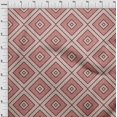 thumbnail image 3 of oneOone Silk Tabby Fabric Diamond|Triangle & Check Geometric Decor Fabric Printed BTY 42 Inches Wide, 3 of 4