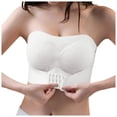 thumbnail image 1 of Kcodviy Women's Comfortable and Transparent Womens Bras Comfortable Packs Shoulder Strap Cordless Backless Womens Bras Comfortable Padded Spongeless with Convertible Shoulder Straps, 1 of 8