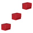 thumbnail image 1 of maskred Stylish and Secure Card Deck Storage Holder Organizer with Magnetic Closure TCG Display Red 3Set, 1 of 6