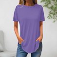 thumbnail image 2 of FAIWAD T Shirts for Womens Loose Short Sleeve Casual Tops Ladies Plus Size Pullover Tees Tops, 2 of 3