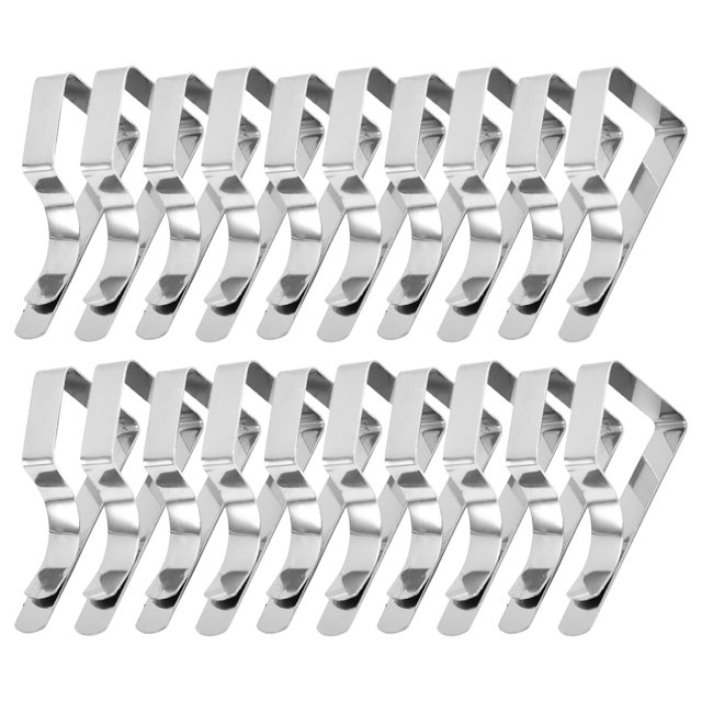 Youkk Tablecloth Durable And Long-lasting Tablecloth Clips Can Hold Tablecloth Tightly Stainless Steel 20PCS 1Set