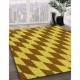 thumbnail image 3 of Ahgly Tapis d'Intérieur Lavable en Machine Carré Acajou Brun, 6 Pieds Carré, 3 of 7