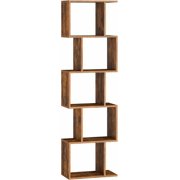 Bookshelf  Bookcase  Storage Shelf with Open Compartments  Modern Style  for Living Room  Bedroom  Office  Rustic