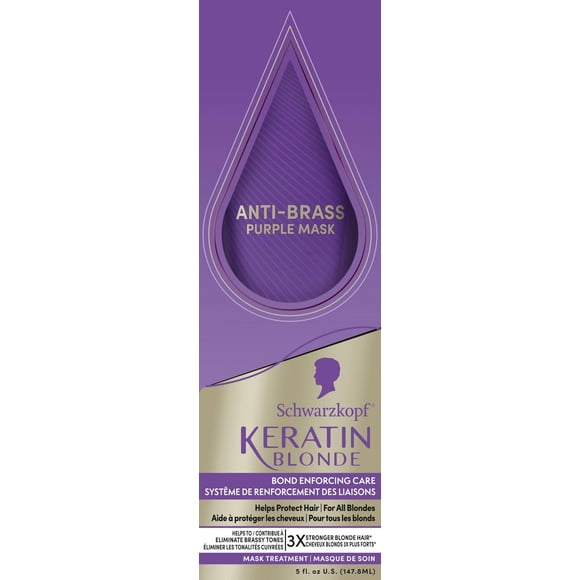 Masque violet anti-cuivre Schwarzkopf Keratin Blond, 1 application