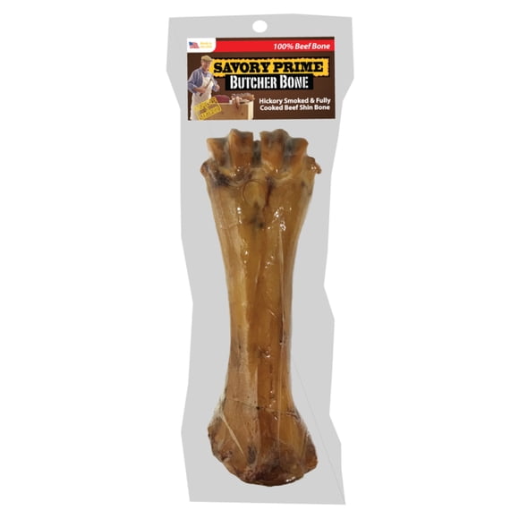 SAVORY PRIME BEEF SHIN DOG BONE 1.2LB (Pack of 1)