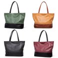 thumbnail image 3 of Ladies Tote Bag Large Capacity Fashion Dual Color Shoulder Tote Top Handle Bag, 3 of 4