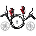 thumbnail image 1 of Bicycle Hydraulic Disc Brakes Front Rear Calipers Set for MTB Mountain Bike Left Right Brake Lever Kit with 160mm Disc Rotor, 1 of 7