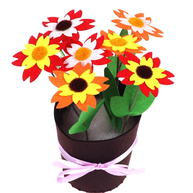 Vaidha Potted Bouquet Fabric kit Non-woven Cloth DIY Sewing