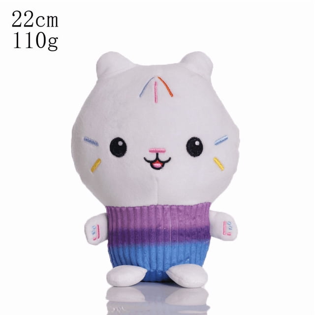 Gabby Dollhouse Cakey Cat Plush Toy, 8.7 Inch Soft Stuffed Character