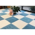thumbnail image 1 of Bamboohart 30*30CM Soft Plush Children Kids Rug Play Mat Puzzle Carpet Warm Playmat Interlocking Exercise Tiles Floor Carpet Decoration Mat, 1 of 10