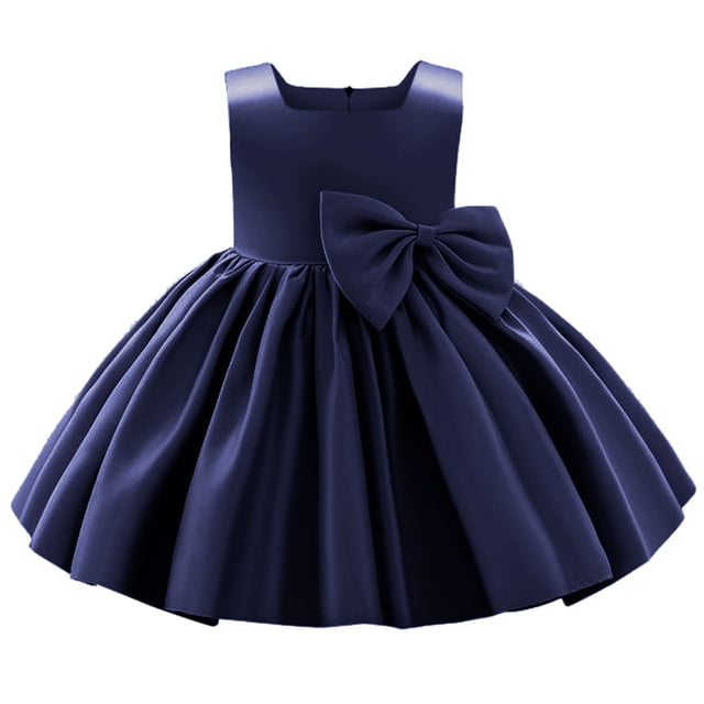 Ketyyh-chn99 Robes pour Tout-Petites Fille Robe d'Été Été Manches Longues Robe Courte Princesse Jupe Tutu Sans Manches Robe d'Été A,1-2 Ans