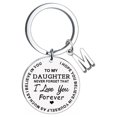 thumbnail image 1 of Weiqiqre Sales DIY To My Daughter Stainless Steel Last Name 26 Letter Keychain 2.5cm, 1 of 4