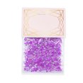 thumbnail image 1 of 1440 Pieces Glass Crystal Set Flat Back Excellent Gloss Nail Art Rhinestones DIY Handcraft Manicure Accessories Card Making Purple, 1 of 6