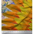 thumbnail image 3 of Soimoi Polyester Crepe Fabric Floral & Feather Panel Print Fabric by The Yard 52 Inch Wide, 3 of 3
