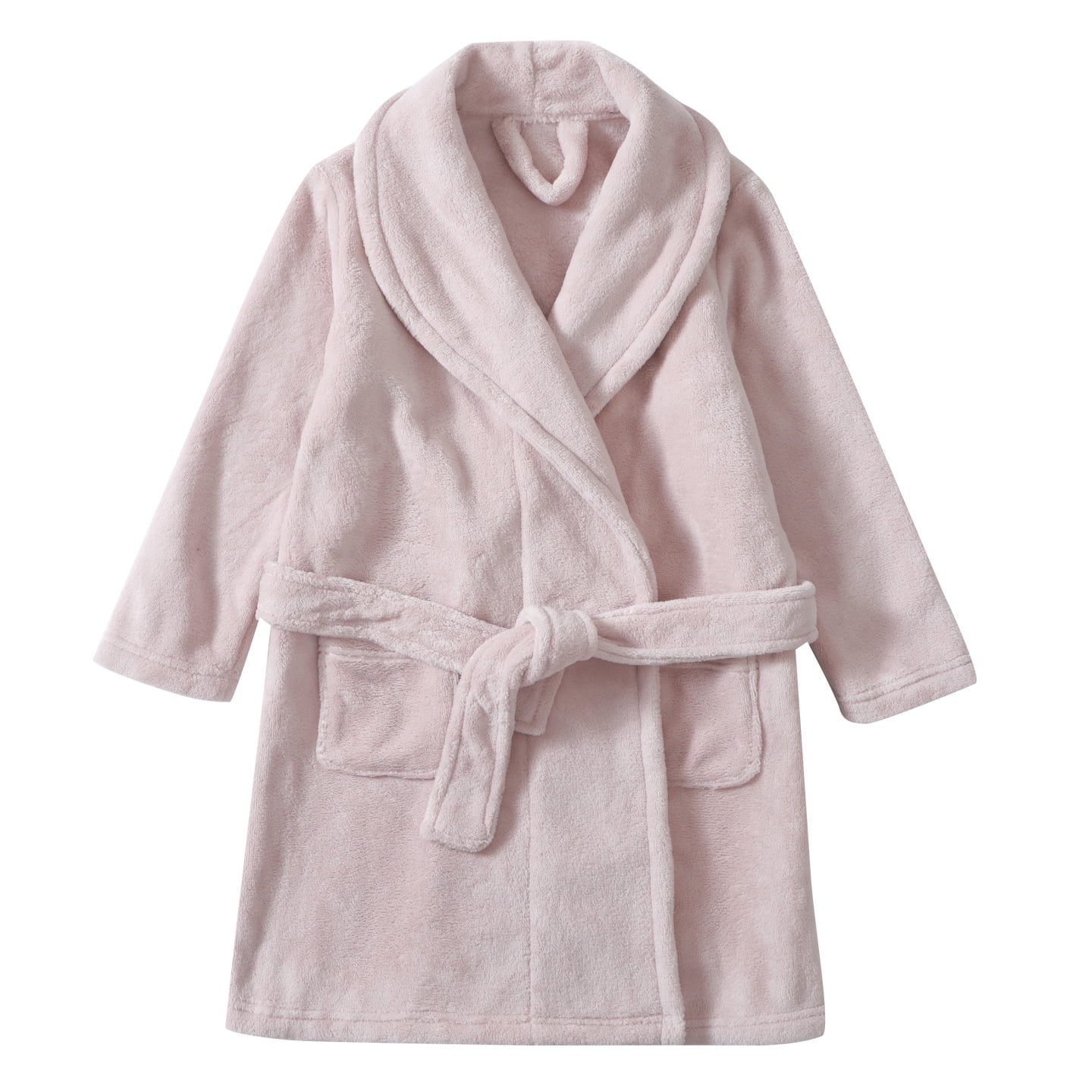 Splozh Boys Bathrobe Boys Girls Bathrobe Soft Hooded Robe Cotton Bathrobe Pink,4-5 Years
