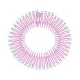 thumbnail image 1 of Full Circular Tooth Interlocking Stretch Rhinestone Stretch Comb Flexible Crystal Circle Combs Hairband Holder Head Band Banquet Hairstyling Pink, 1 of 6