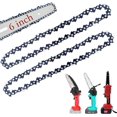 thumbnail image 1 of HSHDLDF [2 Pieces] 6 Inch Mini Chainsaw Chain, 6 Inch Replacement Chains for Cordless Electric Portable Mini Chainsaw, FIFCHALL Guide Saw Chain for All 6-inch Mini Chainsaws for Wood Branch Cutting, 1 of 7