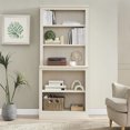 thumbnail image 2 of VAUXHILL & CO. Halston Multi-Depth Bookcase, Adjustable Shelving Unit, Cream, 2 of 10