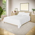 thumbnail image 2 of Beautiful Solid 4-Piece Percale White Sheet Set, Double by Drew Barrymore, 2 of 5