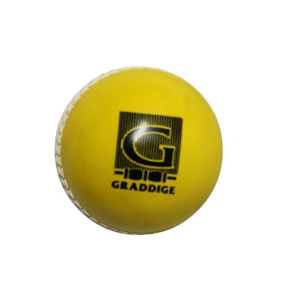 Balle de cricket jaune en plastique Graddige