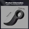 thumbnail image 3 of Crow Bar Adapter Head Tool for 3/8 Inch Drive Heavy Duty Pry Bar Automotive Construction Demolition, 3 of 9