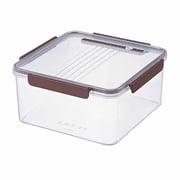 Small Microwave Oven Transparent Fresh-Keeping Box with Timer, 22x20x10.5cm HIPS ABS for Refrigeration and Microwave Microwave Oven Small Size