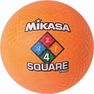 Olympia Sports BA167P Mikasa Four-Square Playground Ball - 8.5 in. (Orange)