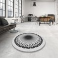 thumbnail image 4 of Ahgly Company Tapis d'Intérieur Lavable en Machine Carré Transitionnel Gris, 8 Pieds Carré, 4 of 7