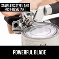 thumbnail image 1 of gorilla grip Manual Handheld Strong can Opener, Sharp cutting Wheel for Smooth Edge cut, comfortable Soft Handle, Oversized Easy to Use Turn Knob, Includes Built in Bottle Opener, Black, 1 of 4