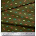 thumbnail image 3 of Soimoi Satin Silk Fabric Aztec Small Print Fabric by Yard 42 Inch Wide, 3 of 3