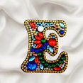 thumbnail image 2 of Christmas Letters Keychain 26 Letters Rhinestone Pendant, 2 of 8