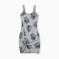 thumbnail image 2 of PatPat Family Matching Leaf Print Tee or Strap Dress Cotton Grey Set, 2 of 6