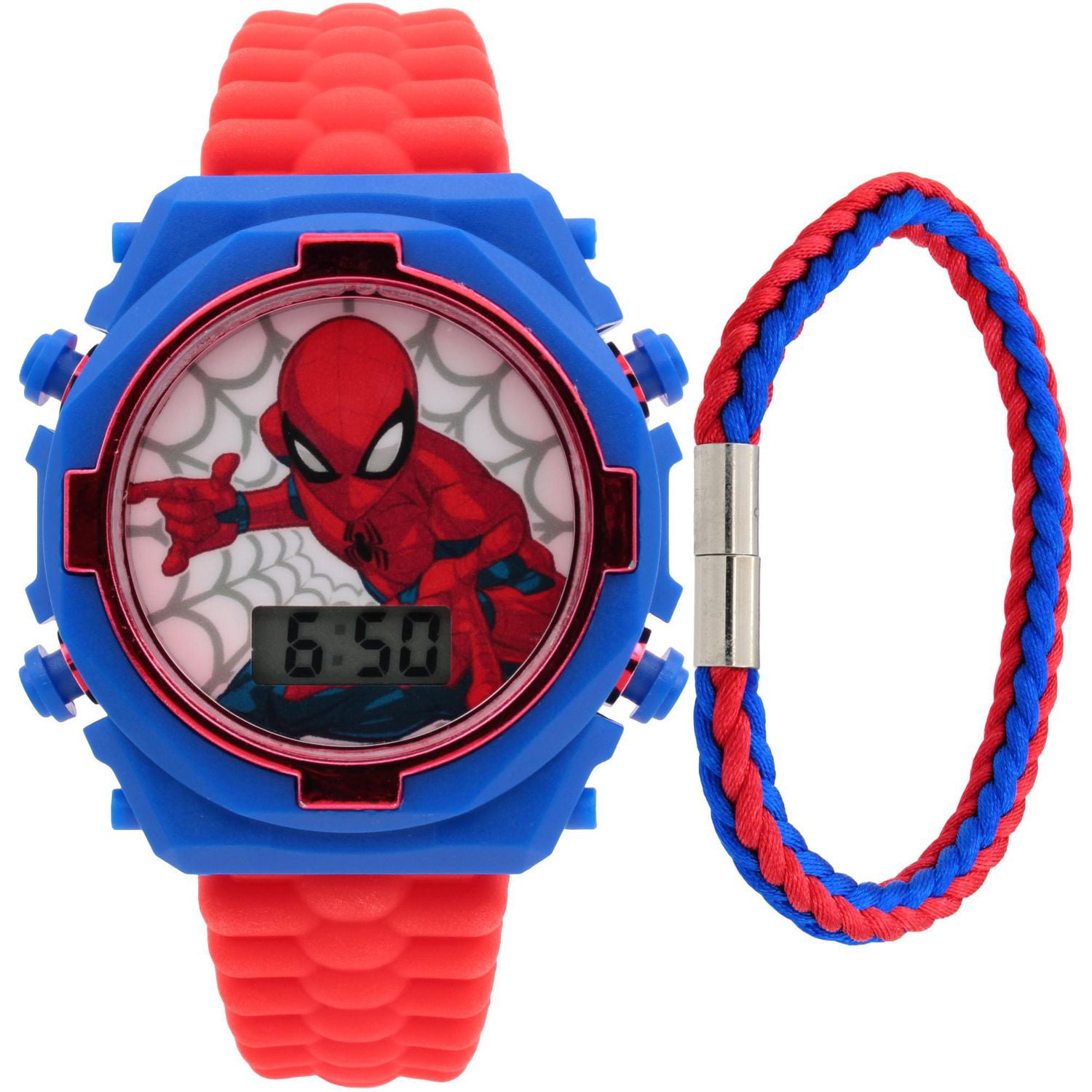 Montre LCD Spider-Man avec bracelet