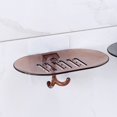 thumbnail image 1 of Oleegame 1PC Spoon And Lid Rest Bathroom Soap Dish Storage Holder Rack Soapbox Plate Tray Drain Brown, 1 of 5