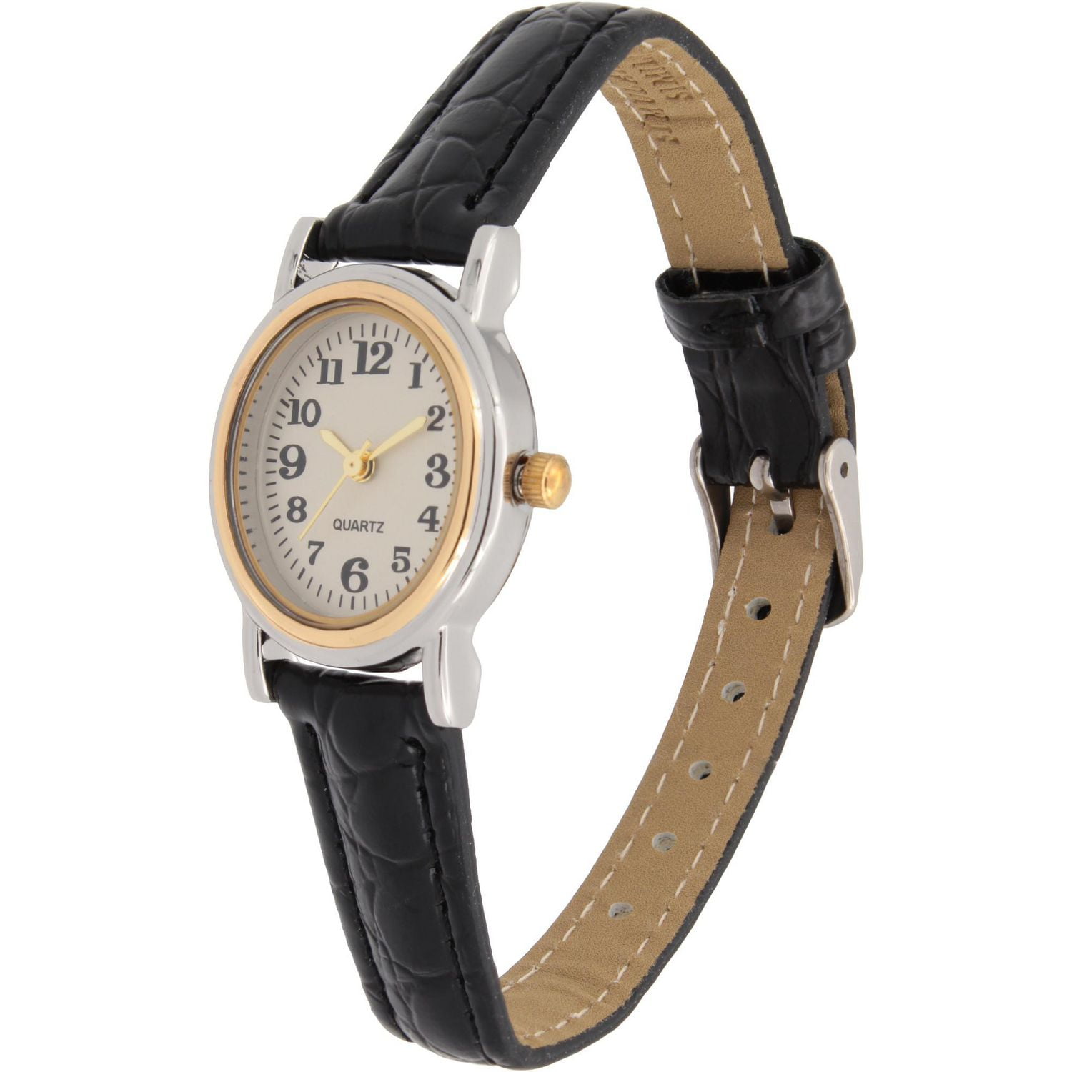 Ladies Black Strap Watch