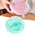 thumbnail image 3 of Couvercles Extensibles en Silicone, Couvercles Extensibles pour Bol, Extensibles Inodores Réutilisables pour Tous Types de Stockage Alimentaire s'Adapte à Diverses Tailles Conteneurs Couvercles pour Bol, Tasse Vert, 3 of 8