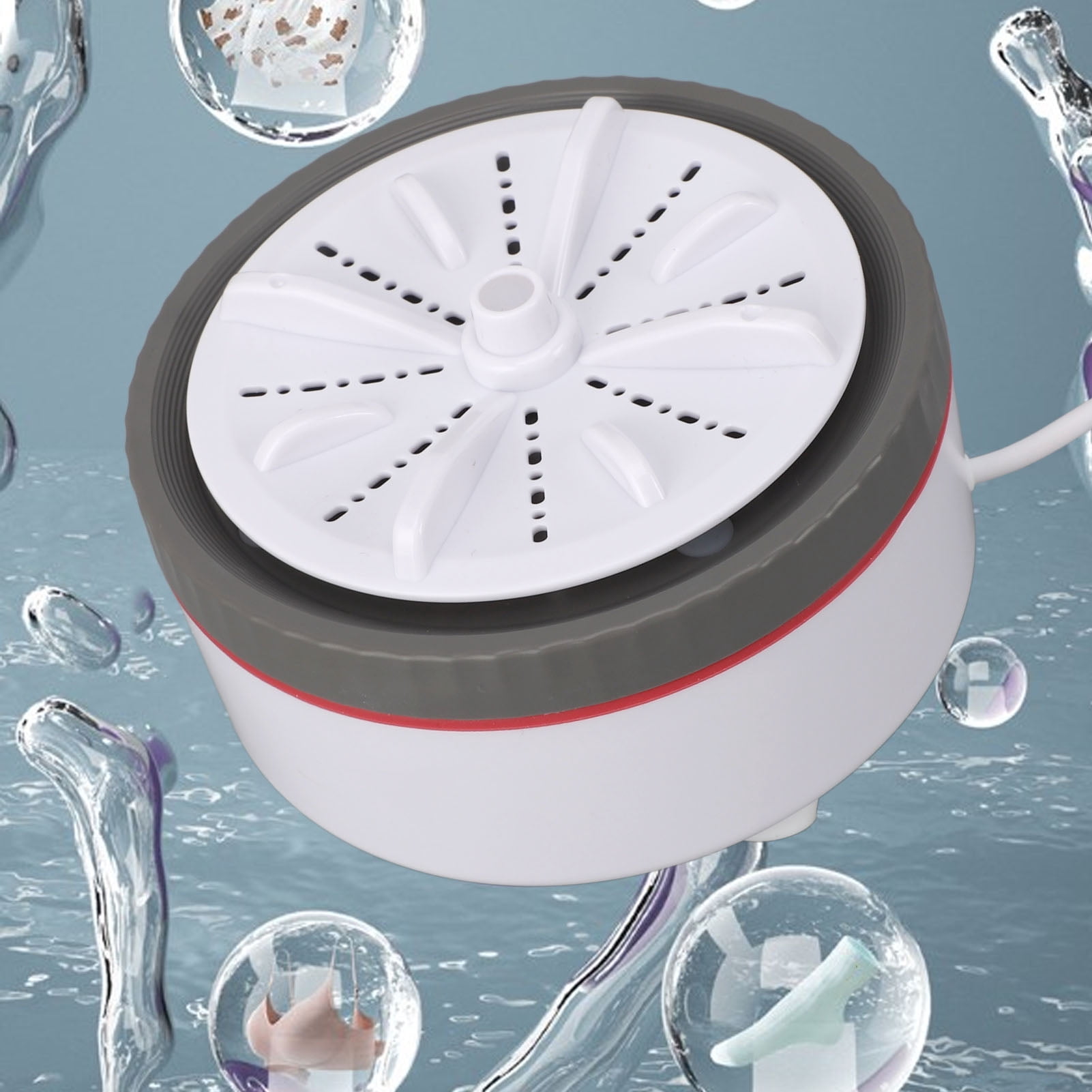 Mini  Washing Machine, USB Portable Small Clothes Washer for Travel Business Trips, Timed Adjustable Laundry Washer for Underwear, Baby Clothes, Towels, Socks or Fruit Dish