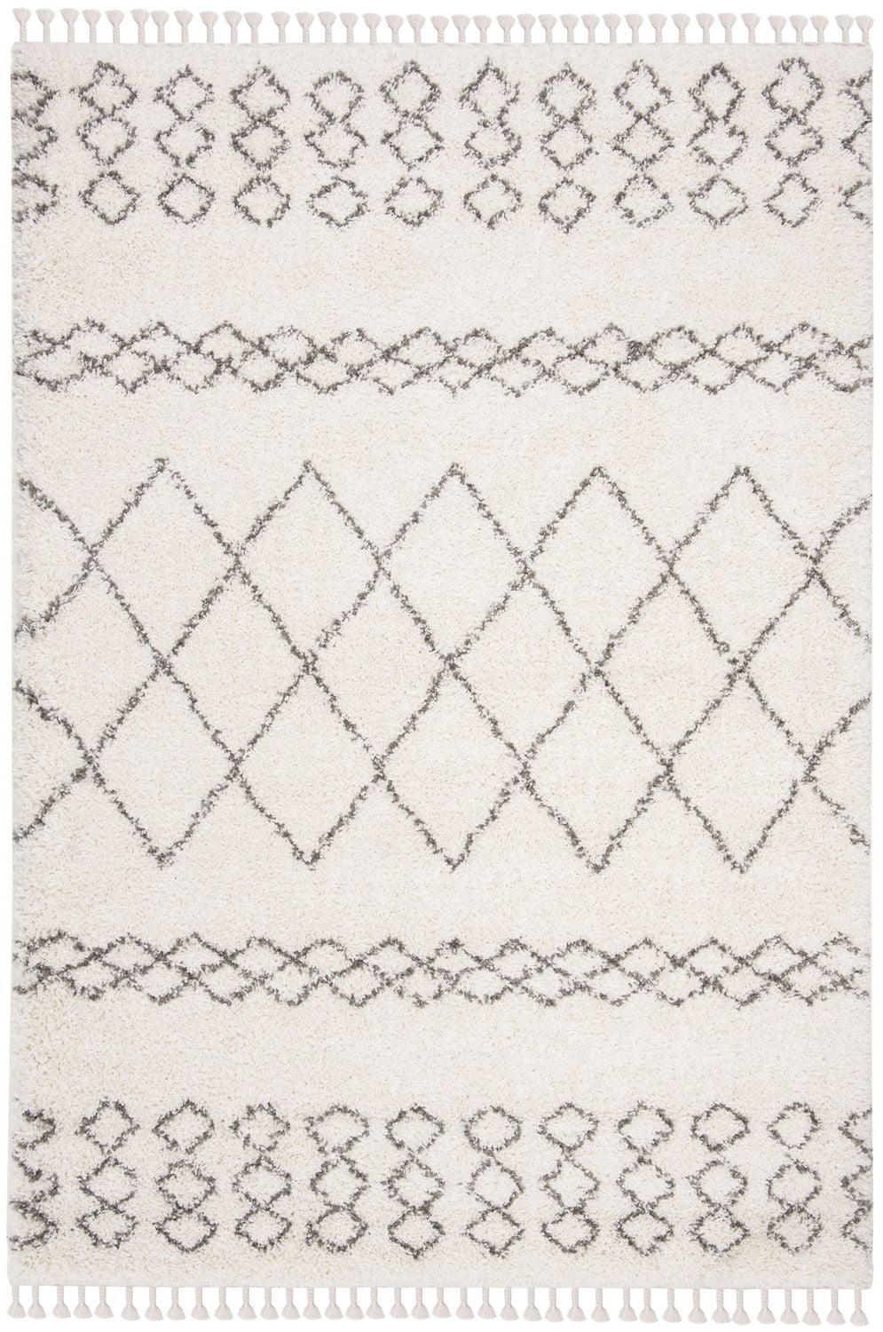 Safavieh Moroccan Fringe Scarlett Geometric Shag Area Rug