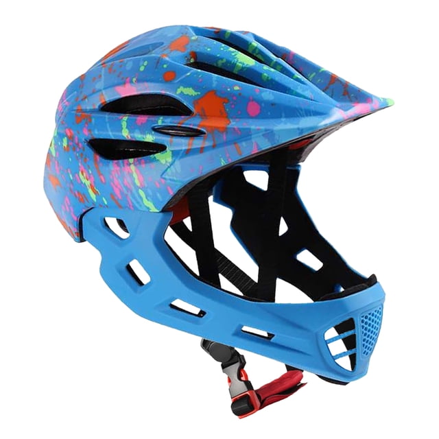 Led Adjustable Breathable Kids Bike Helmets Toddler Lightweight Full Face Bike Helmets with LED Light