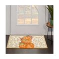 thumbnail image 2 of Nourison Tapis d'Accent d'Automne Three Pumpkins, Beige, 18 X 30, 2 of 2